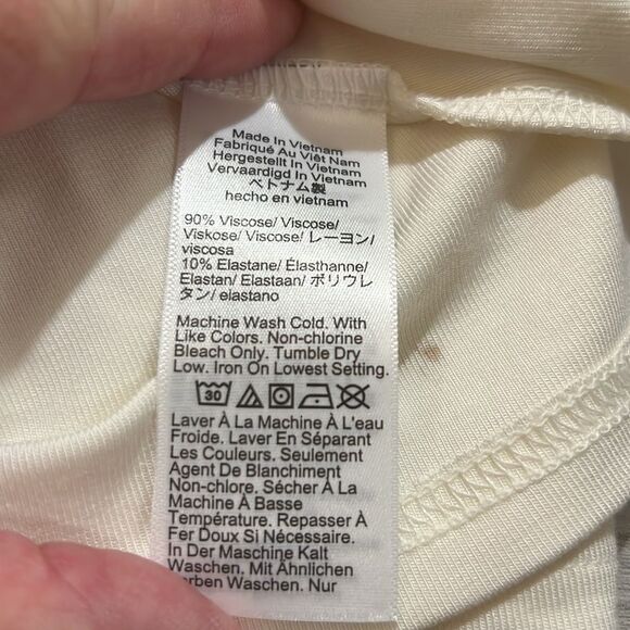 J. Crew Factory cf039 Refined Rib Long-sleeve Polo Shirt Ivory NWT size xxs - Picture 8 of 11